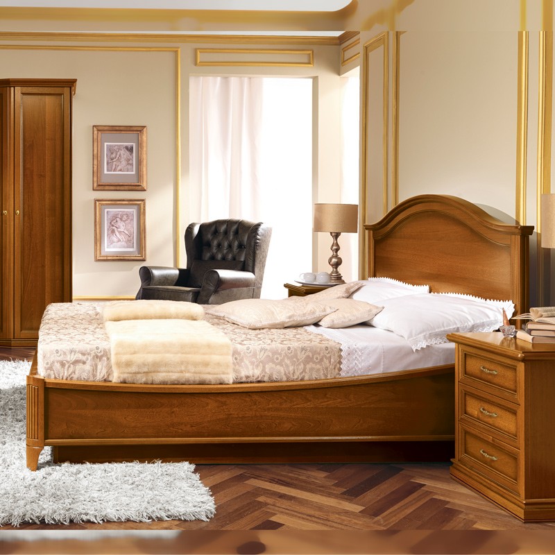 Кровать Camelgroup Nostalgia Gendarme односпальная, без изножья, цвет: орех, 90x200 см (085LET.51NO)085LET.51NO