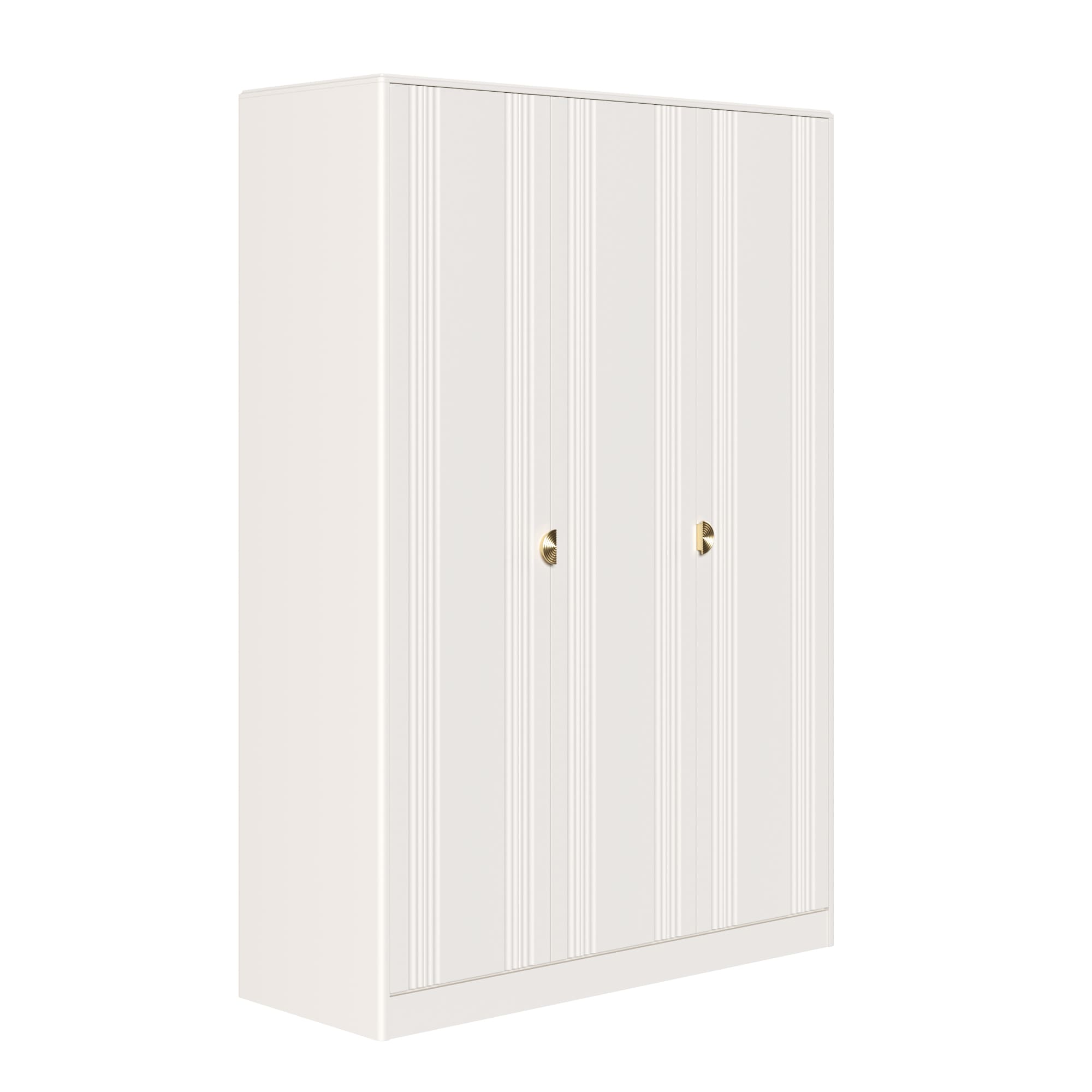 Шкаф платяной Bari White, трехдверный, 158х60х230 см, цвет: белый (BR803W)BR803W Шкаф платяной Bari White, трехдверный, 158х60х230 см, цвет: белый (BR803W)BR803W