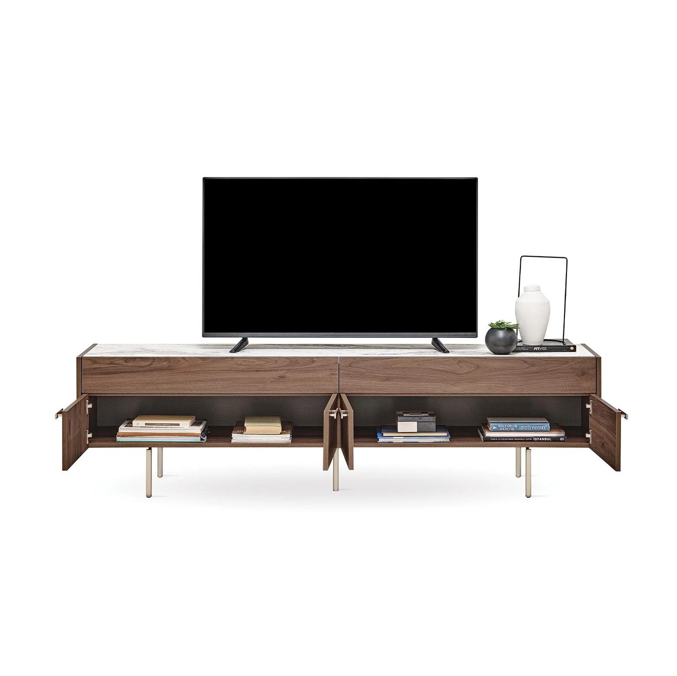 Тумба под телевизор с ножками Enza Home Pavia, 205х46х56 см55555000002114 Тумба под телевизор с ножками Enza Home Pavia, 205х46х56 см55555000002114