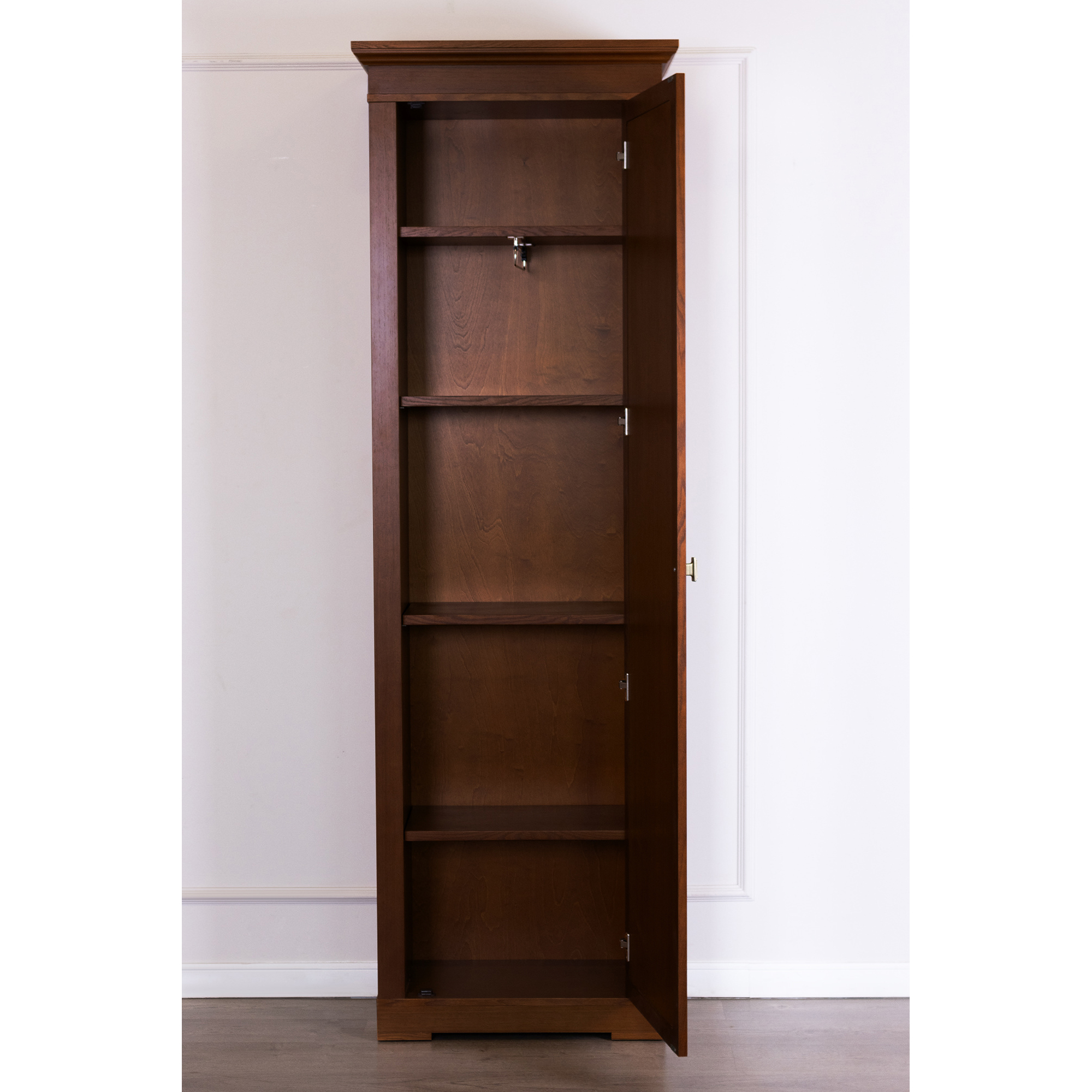 Шкаф платяной Валенсия, 1 дверный c зеркалом, размер 70х40х217 см, цвет: орех (M2011)M2011 Шкаф платяной Валенсия, 1 дверный c зеркалом, размер 70х40х217 см, цвет: орех (M2011)M2011