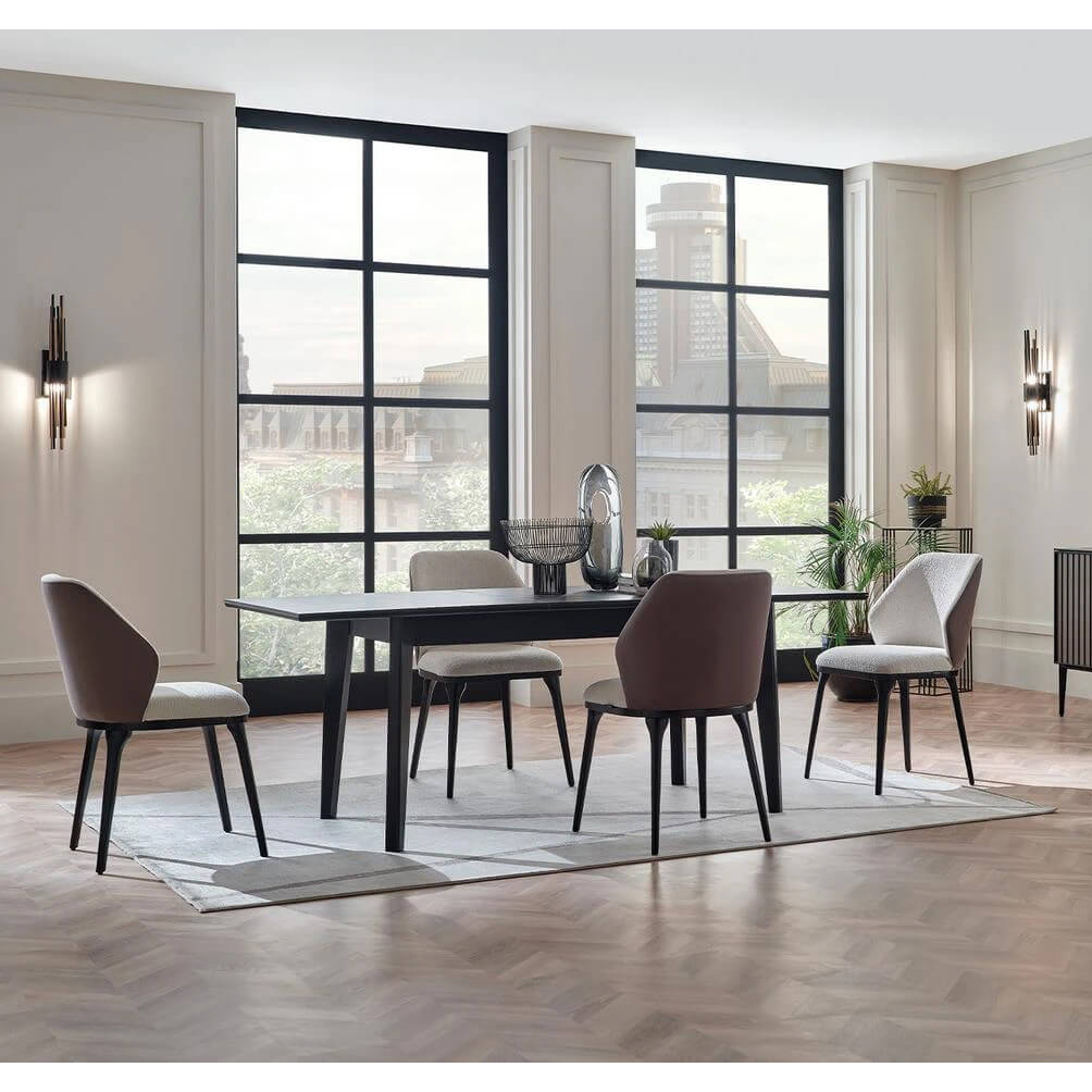 Стол обеденный Enza Home Riga, прямоугольный, раскладной, размер 160(200)х90х77 см07.182.0436.0000.0164.0000.