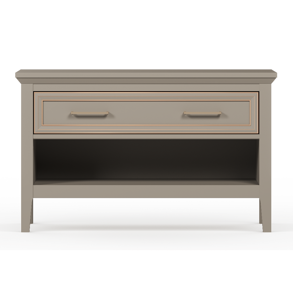 Тумба для обуви БРВ Классик (Classic), 95x40x58 см, цвет: глиняный серый (KOM1S/95)KOM1S/95