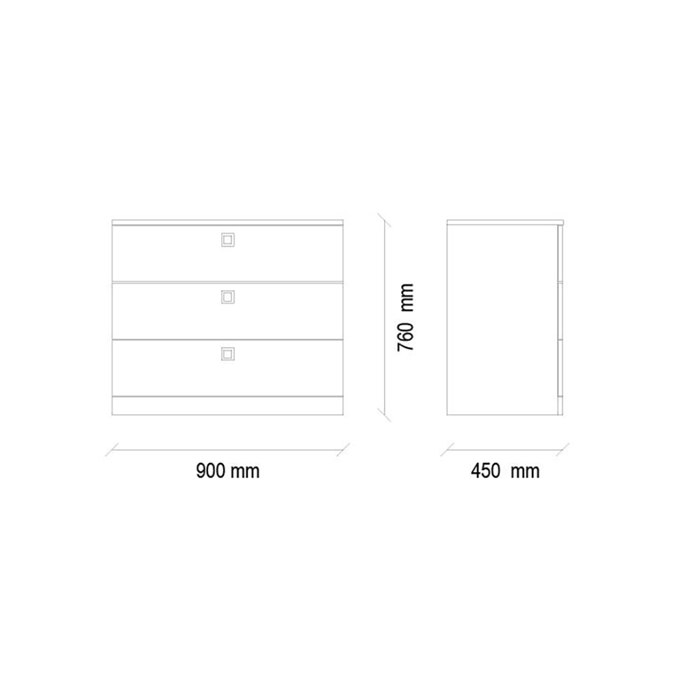 Комод Enza Home Mistral, размер 90х45х76 см55555000001159 Комод Enza Home Mistral, размер 90х45х76 см55555000001159
