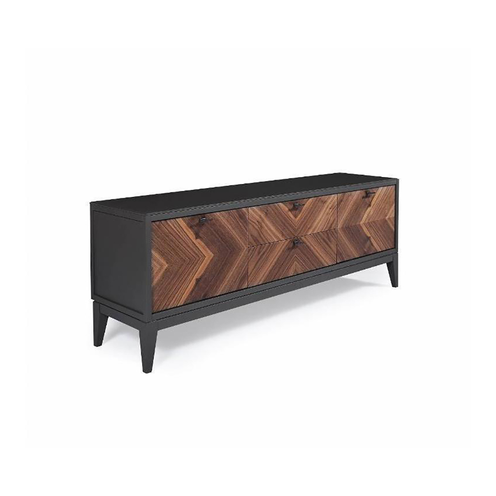 Тумба ТВ Timber Тоскана, малая, цвет Мокко/Орех американский, 165х41х60 см (Т-903/NA/M)Т-903/NA/M
