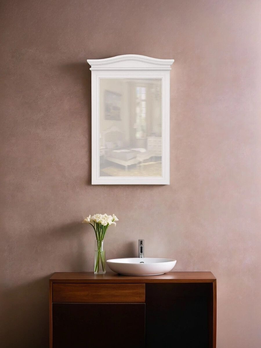 Зеркало Aletan Majessa, 78x5x109 см, цвет: белый (М106W)М106W Зеркало Aletan Majessa, 78x5x109 см, цвет: белый (М106W)М106W