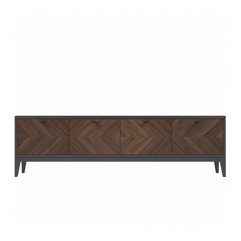 Тумба ТВ Timber Тоскана, большая, цвет Мокко/Орех американский, 205х41х60 см (Т-906/NA/M)Т-906/NA/M