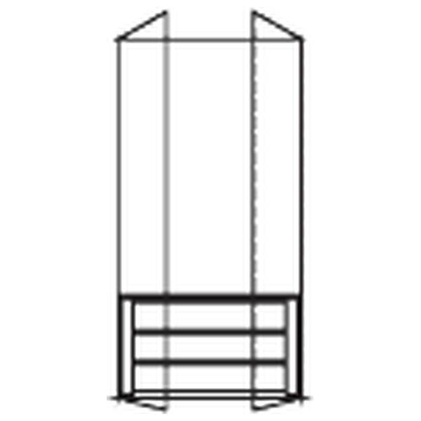 Кассетник для шкафа-купе mini Prama Palazzo Ducale laccato, цвет: белый, 92x52x52 см (71BO02CE)71BO02CE