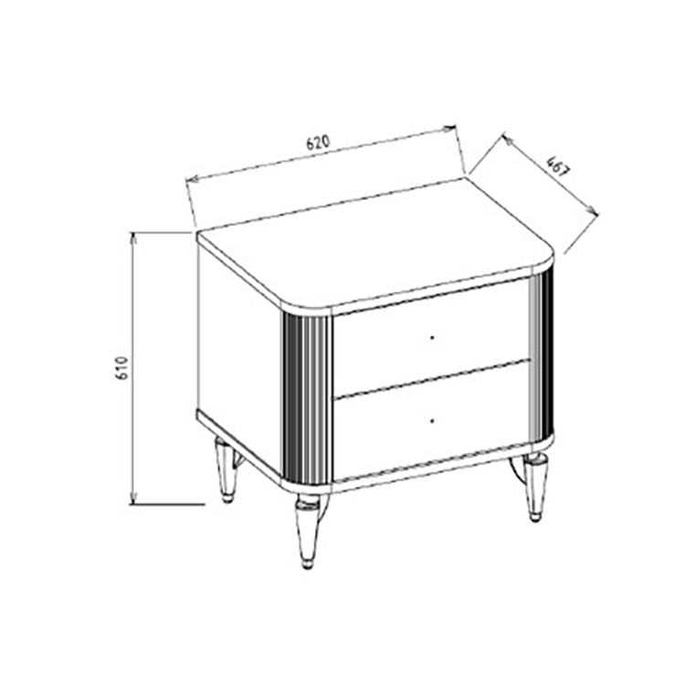Тумбочка прикроватная Bellona Sanvito, размер 62x47x61 см (SANV-27)SANV-27/22SVT2300 Тумбочка прикроватная Bellona Sanvito, размер 62x47x61 см (SANV-27)SANV-27/22SVT2300