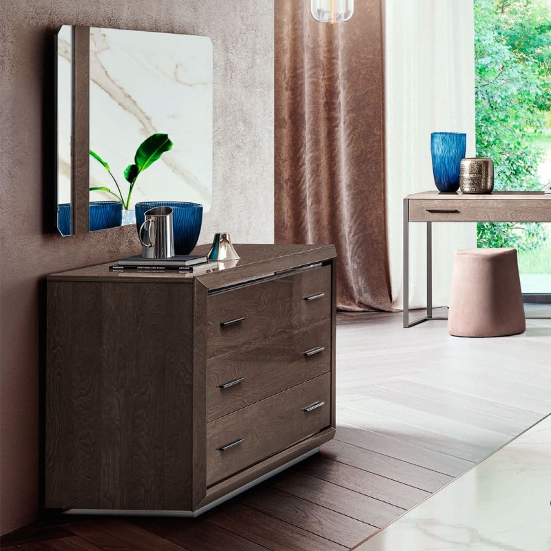 Комод Camelgroup Elite silver, 3 ящика, цвет: серебристая береза, 130x53x82 см (165CMS.01PL)165CMS.01PL
