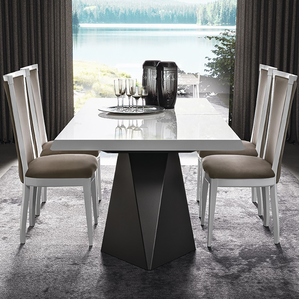 Стол обеденный Camelgroup Elite bianco, TENT раздвижной, цвет: белый глянец, 200(300)x105x77 см (155TAV.09BI)155TAV.09BI Стол обеденный Camelgroup Elite bianco, TENT раздвижной, цвет: белый глянец, 200(300)x105x77 см (155TAV.09BI)155TAV.09BI