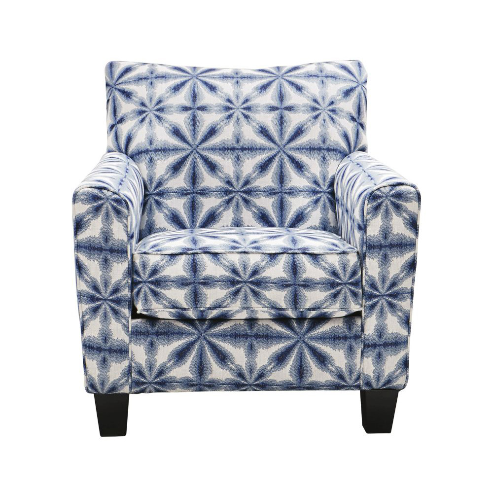 Кресло Ashley Kiessel Nuvella, цвет синий/белый, 89х91х91 см (1450421)Kiessel Nuvella 1450421