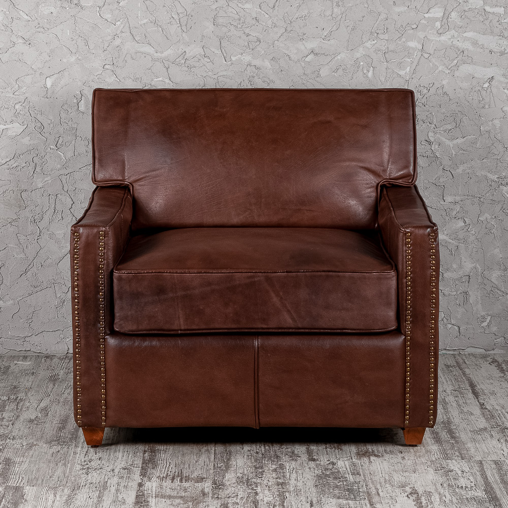 Кресло кожаное Gandy Grand, размер 101х101х88 см (01716)01716
