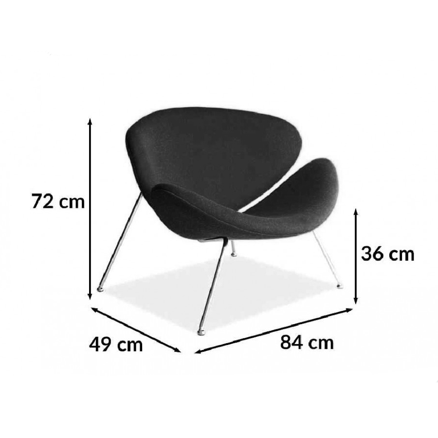 Кресло SIGNAL MAJOR VELVET, серый / золото, тк. BL14, размер 84х49х7219903