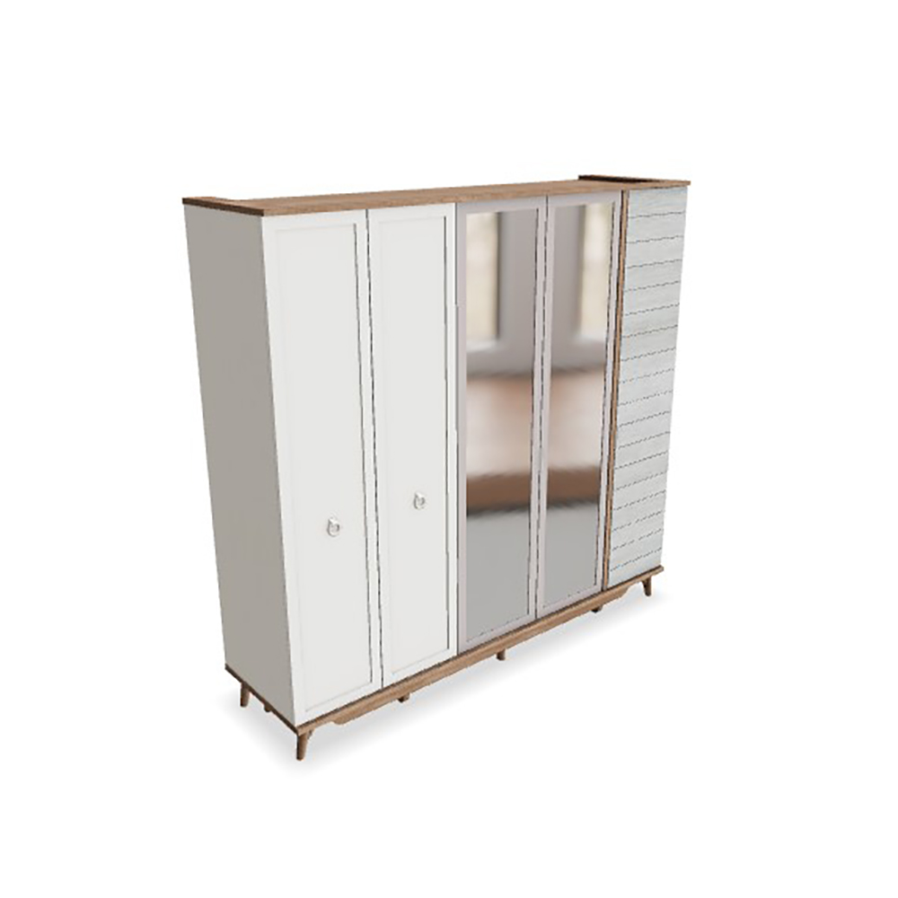 Шкаф платяной Bellona Mavenna, 6-х дверный, размер 270х62х220 см (MAVN-34)MAVN-34