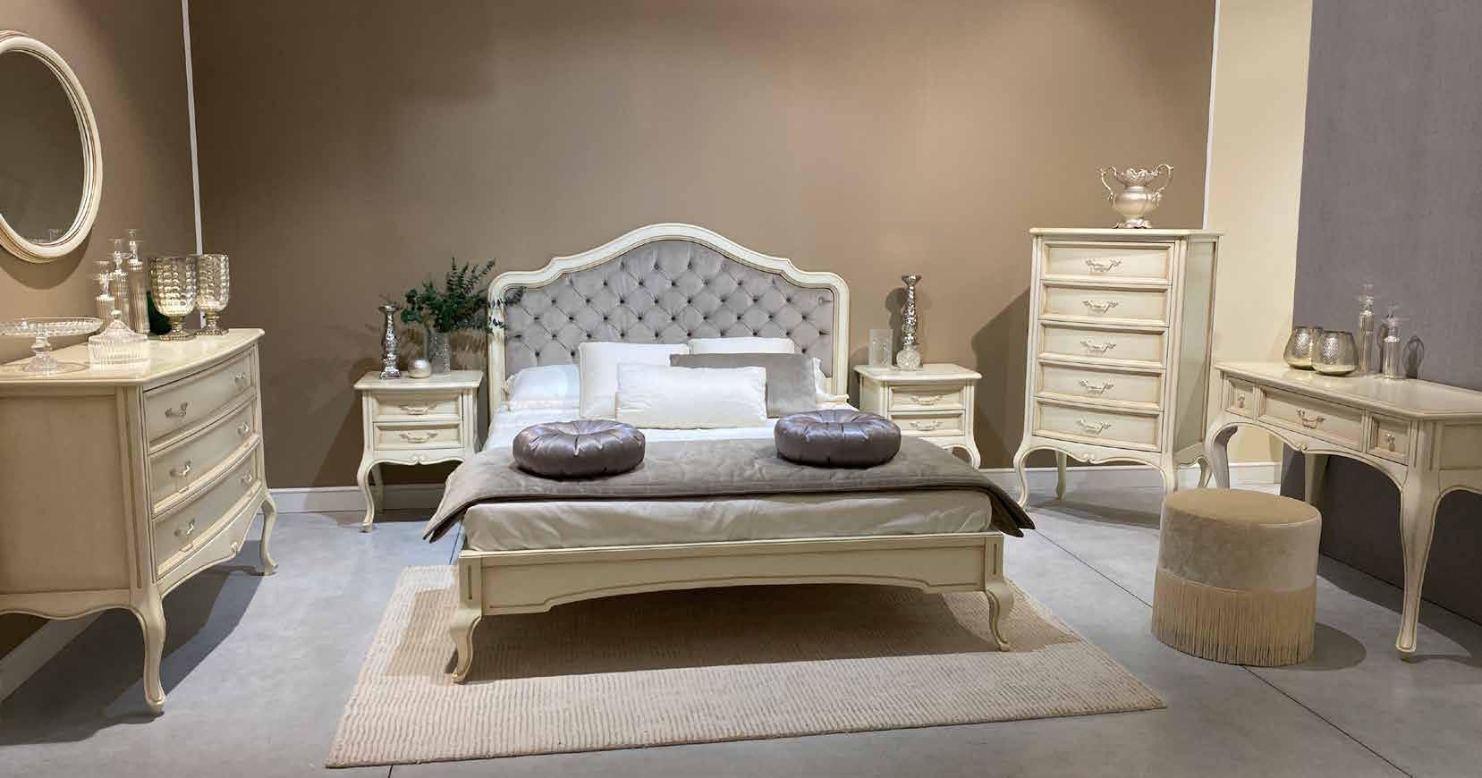 Кровать Camelgroup Verdi, 160х200 см, ткань Aquos 3 Cream (кат В), цвет: avorio patinado, размер 173х214х135 (169LET.03AV)169LET.03AV