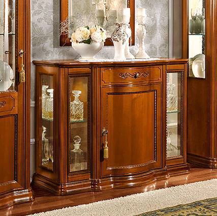 Комод-бар Camelgroup Torriani, 3-х дверный, с подсветкой, цвет: орех, 130x55x97 см (138BAR.01NO) остатки138BAR.01NO Комод-бар Camelgroup Torriani, 3-х дверный, с подсветкой, цвет: орех, 130x55x97 см (138BAR.01NO) остатки138BAR.01NO