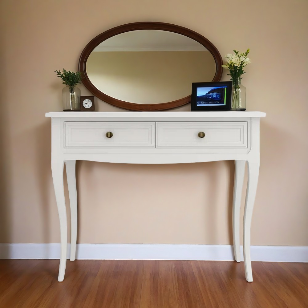 Консоль Aletan Majessa, 105х48х80 см, цвет: белый (M902W)M902W Консоль Aletan Majessa, 105х48х80 см, цвет: белый (M902W)M902W