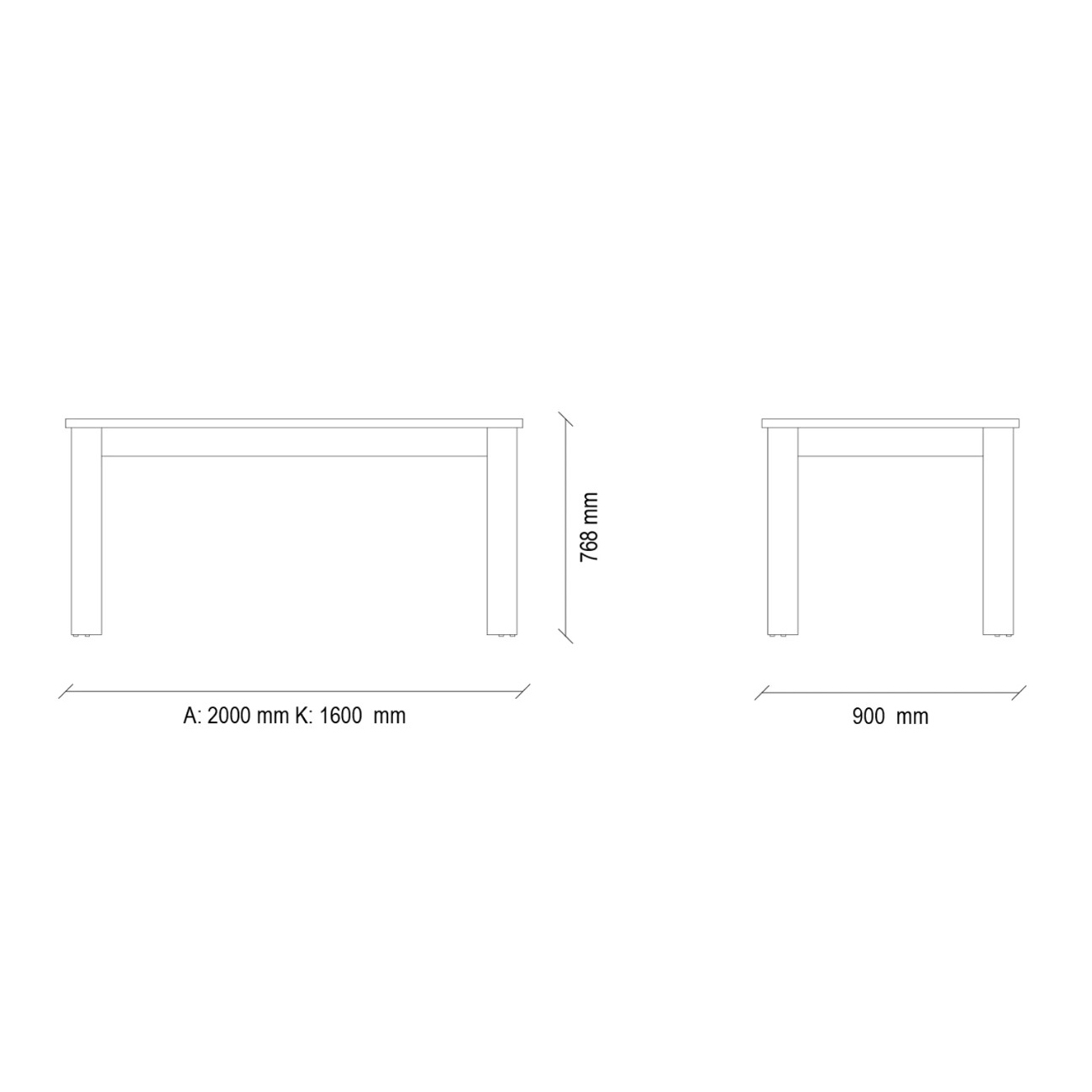 Стол обеденный Enza Home Loreto, прямоугольный, раскладной, размер 160(200)х90х77 см55555000001087 Стол обеденный Enza Home Loreto, прямоугольный, раскладной, размер 160(200)х90х77 см55555000001087