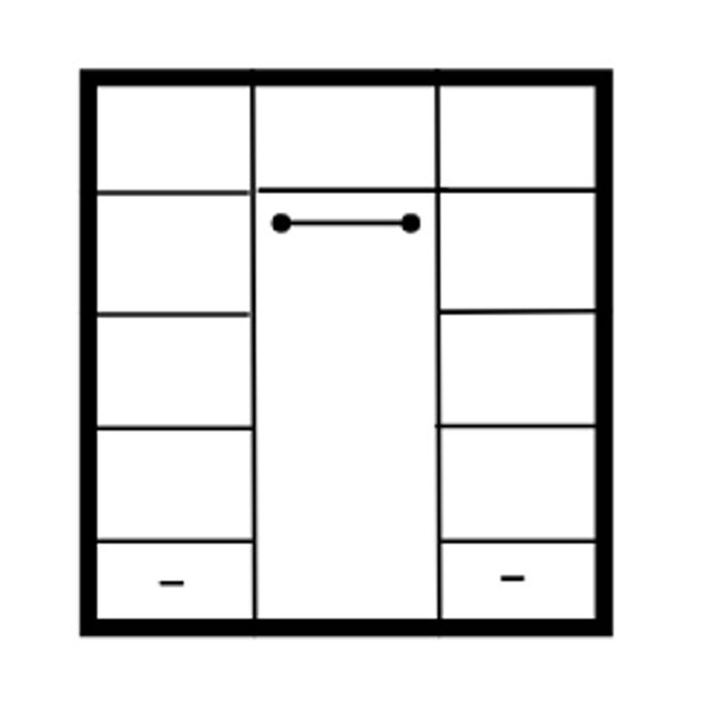 Шкаф трёхдверный Муромские Мастера Римини, 148х65х228 см Шкаф трёхдверный Муромские Мастера Римини, 148х65х228 см