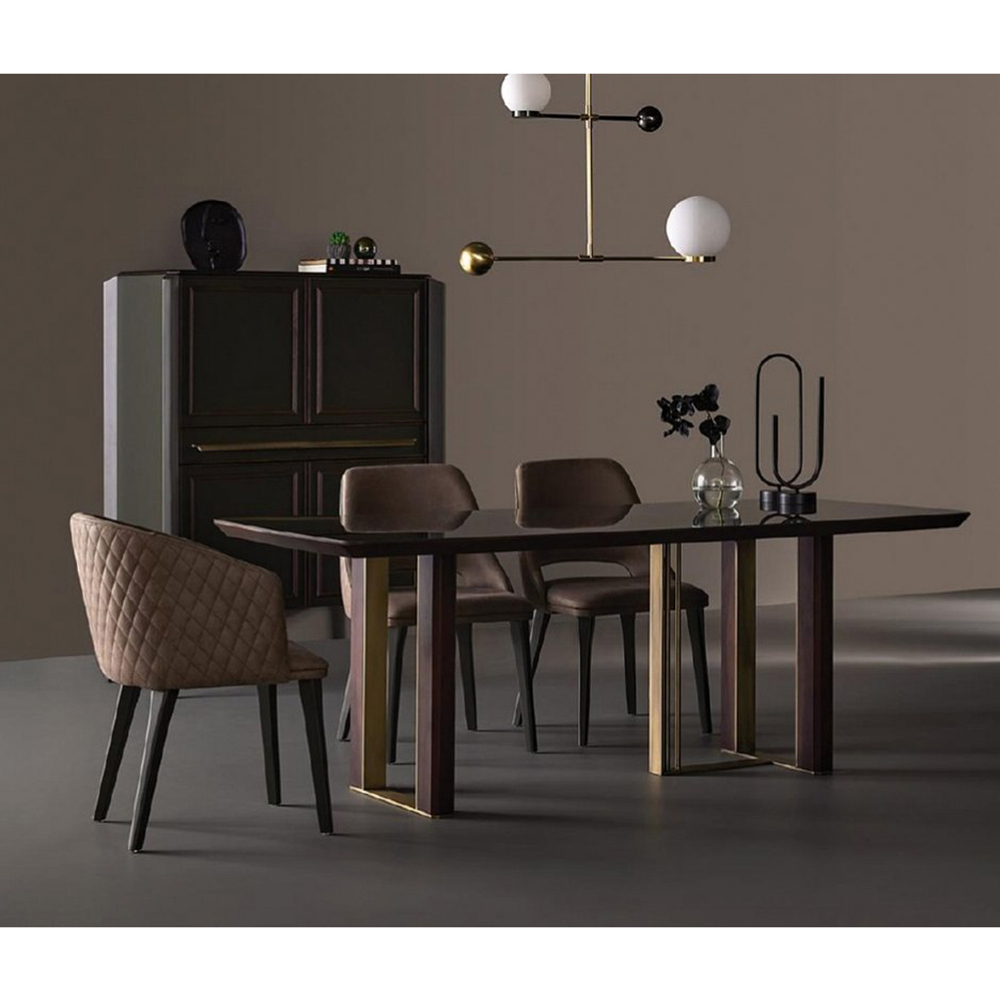 Стол обеденный Enza Home Sirona, прямоугольный, размер 260х104х76 см, стеклянная поверхность55555000002193