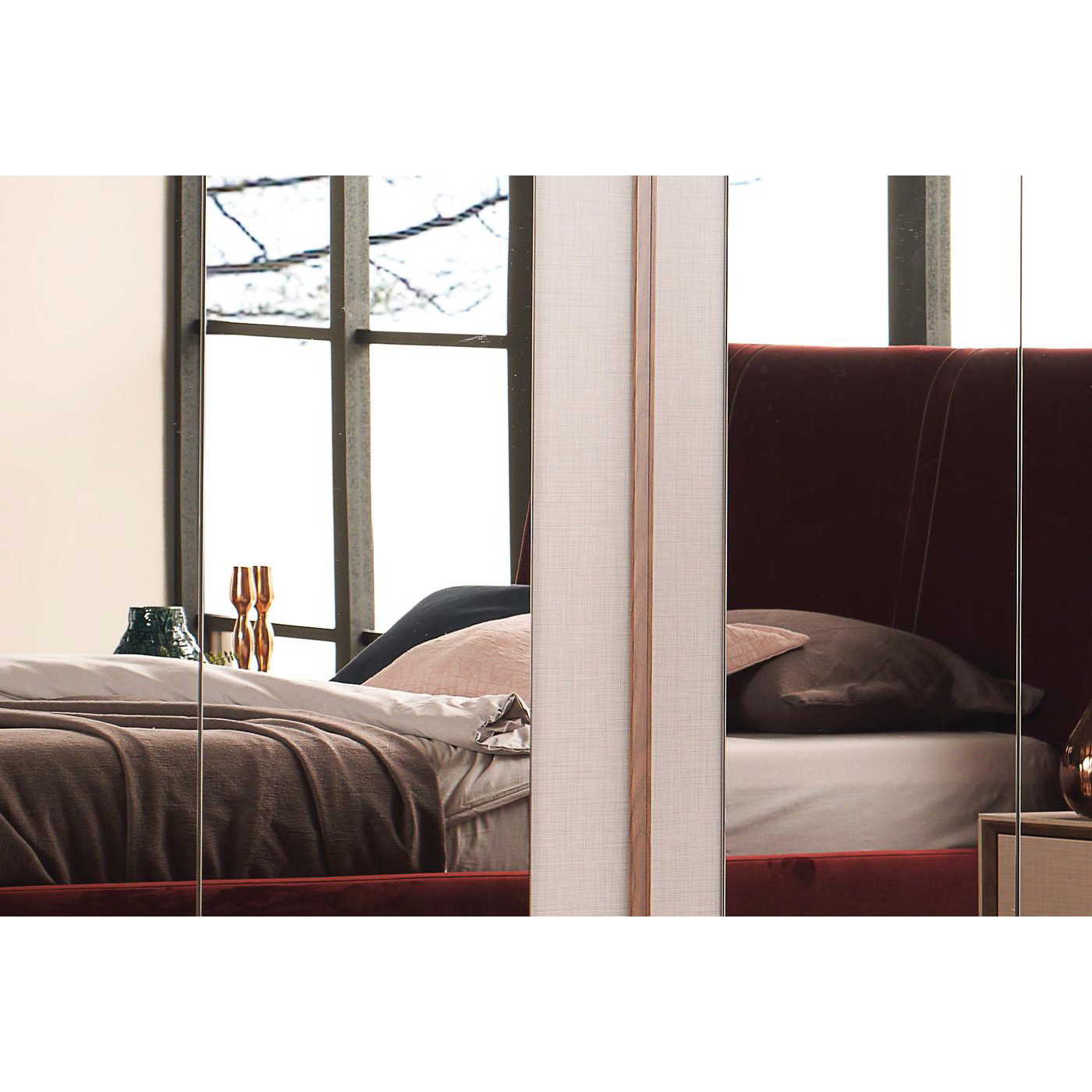 Шкаф-купе платяной Enza Home Netha, 260 см, размер 254х73х222 см55555000001178 Шкаф-купе платяной Enza Home Netha, 260 см, размер 254х73х222 см55555000001178