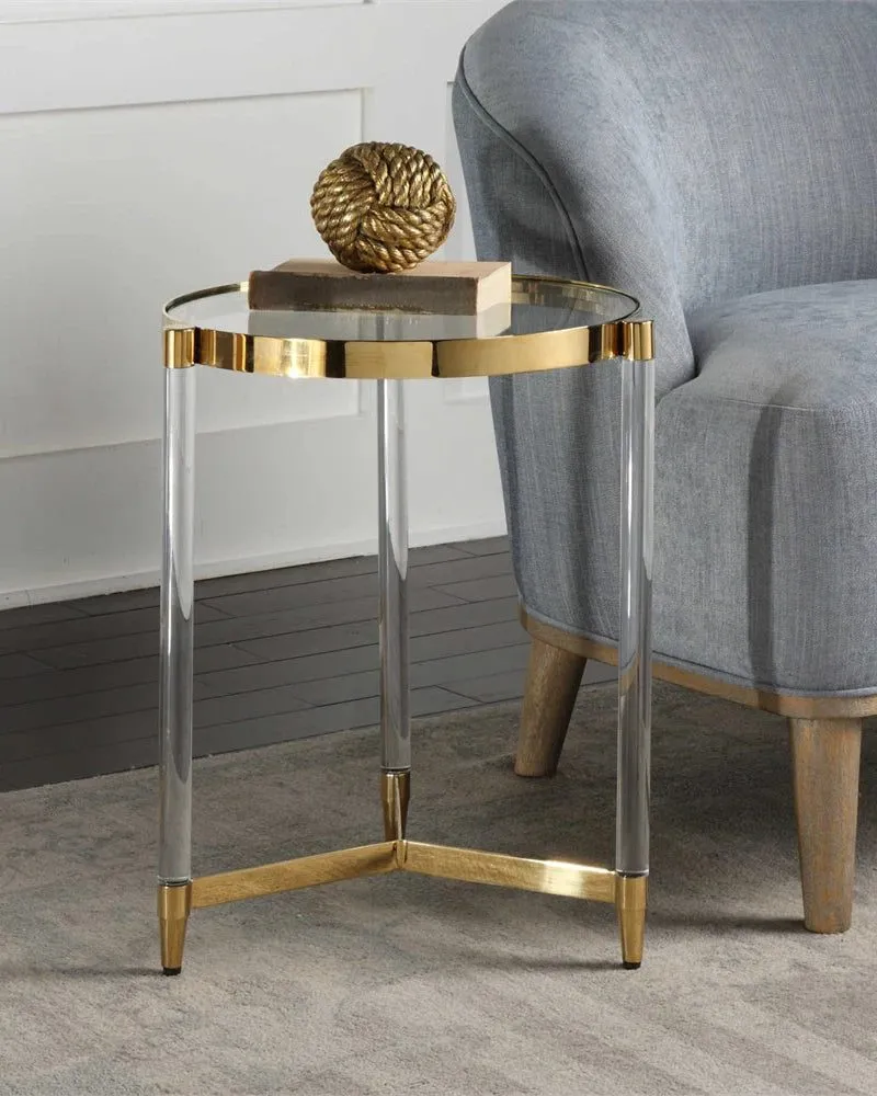 Стол кофейный Louvrehome "Стерлинг" gold, размер 41х41х52 (LHT100G)LHT100G Стол кофейный Louvrehome "Стерлинг" gold, размер 41х41х52 (LHT100G)LHT100G