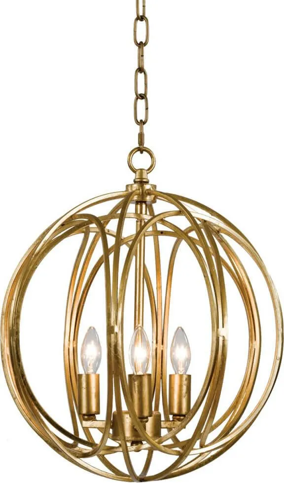 Люстра Louvrehome "Килиан" Gold, размер 36x36x35 см, цвет: золото (8303-3DS GL)8303-3DS GL