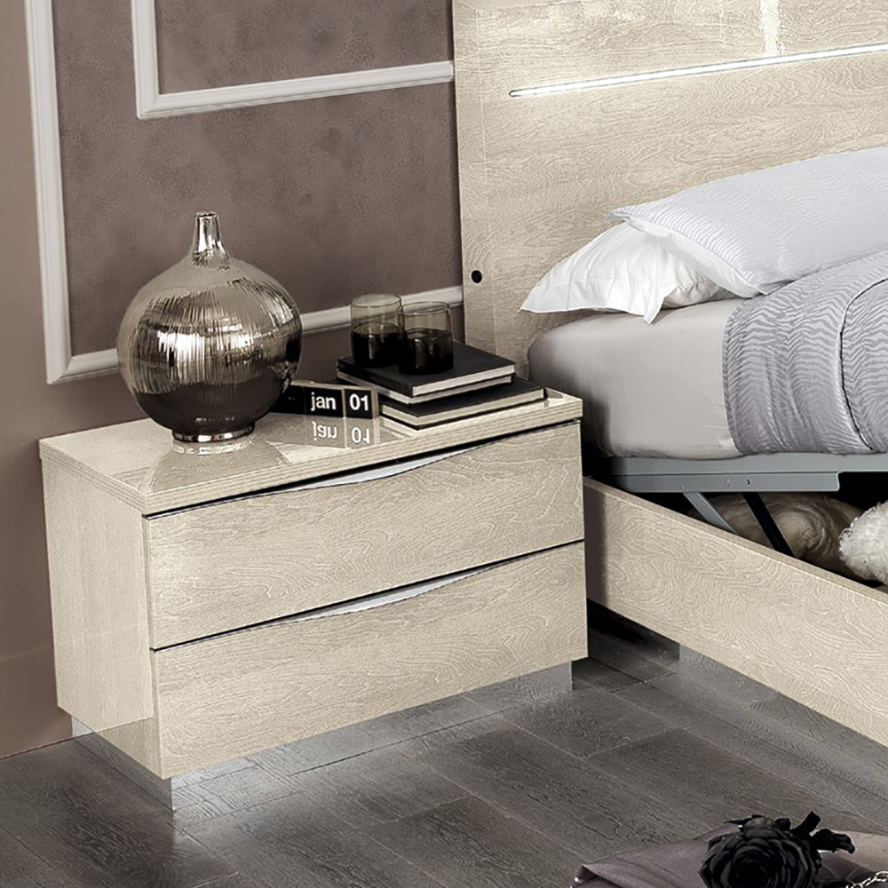 Тумба прикроватная Camelgroup Platinum sabbia Mini, цвет: янтарная береза, 60x43x51 см (136CMN.09BS)136CMN.09BS