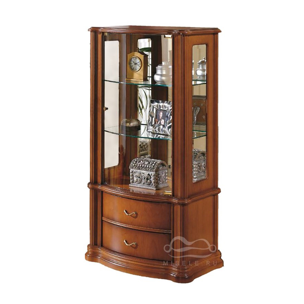 Витрина Disemobel Classic, 1-но дверная, низкая, цвет Nogal-5, 64x39x119 см (921)*921