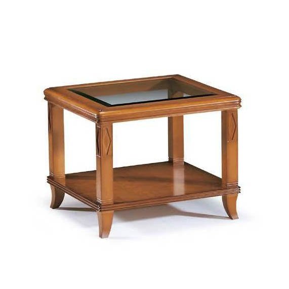 Столик журнальный Disemobel Origen, квадратный, со стеклянной столешницей, 50x50x57 см (74/C)74/C