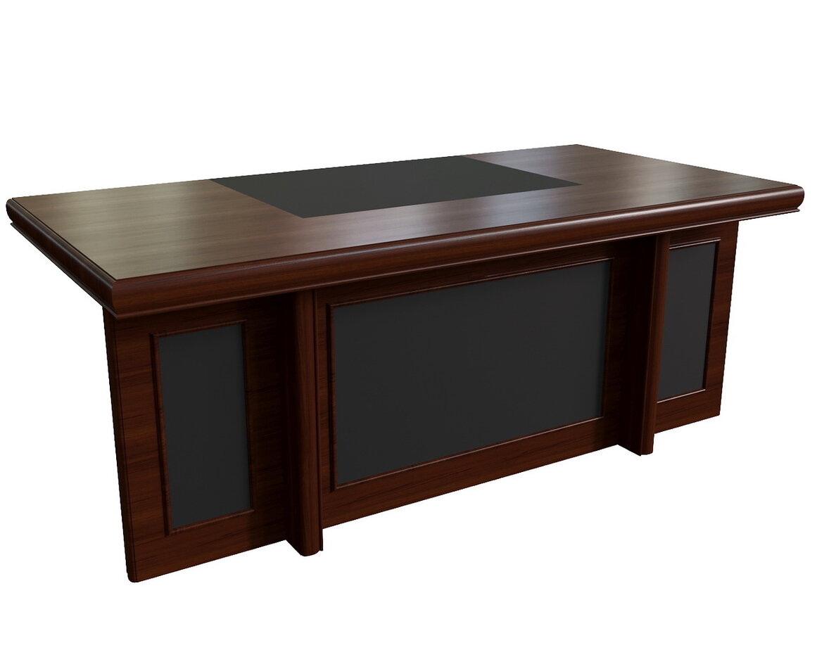 Стол письменный с кожаными вставками Multi-Office Princeton, размер 200x100x78 см, цвет: тёмный орех22101 Стол письменный с кожаными вставками Multi-Office Princeton, размер 200x100x78 см, цвет: тёмный орех22101