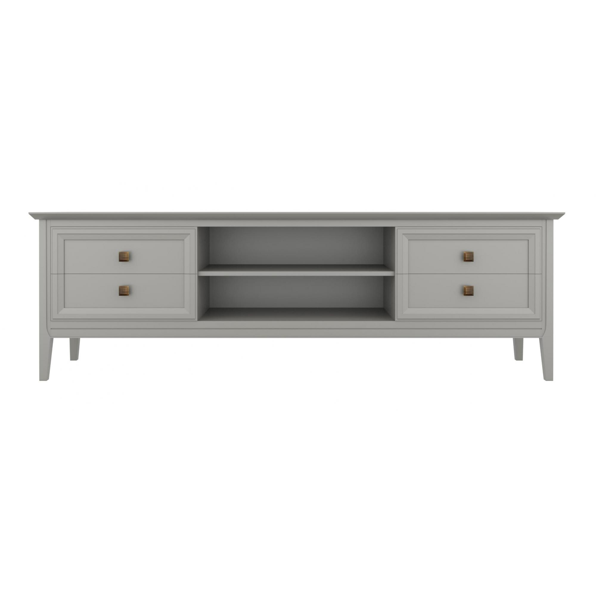 Тумба под телевизор Tesoro Grey, широкая, 180x40x49 см, цвет: серый (T305GR)T305GR Тумба под телевизор Tesoro Grey, широкая, 180x40x49 см, цвет: серый (T305GR)T305GR