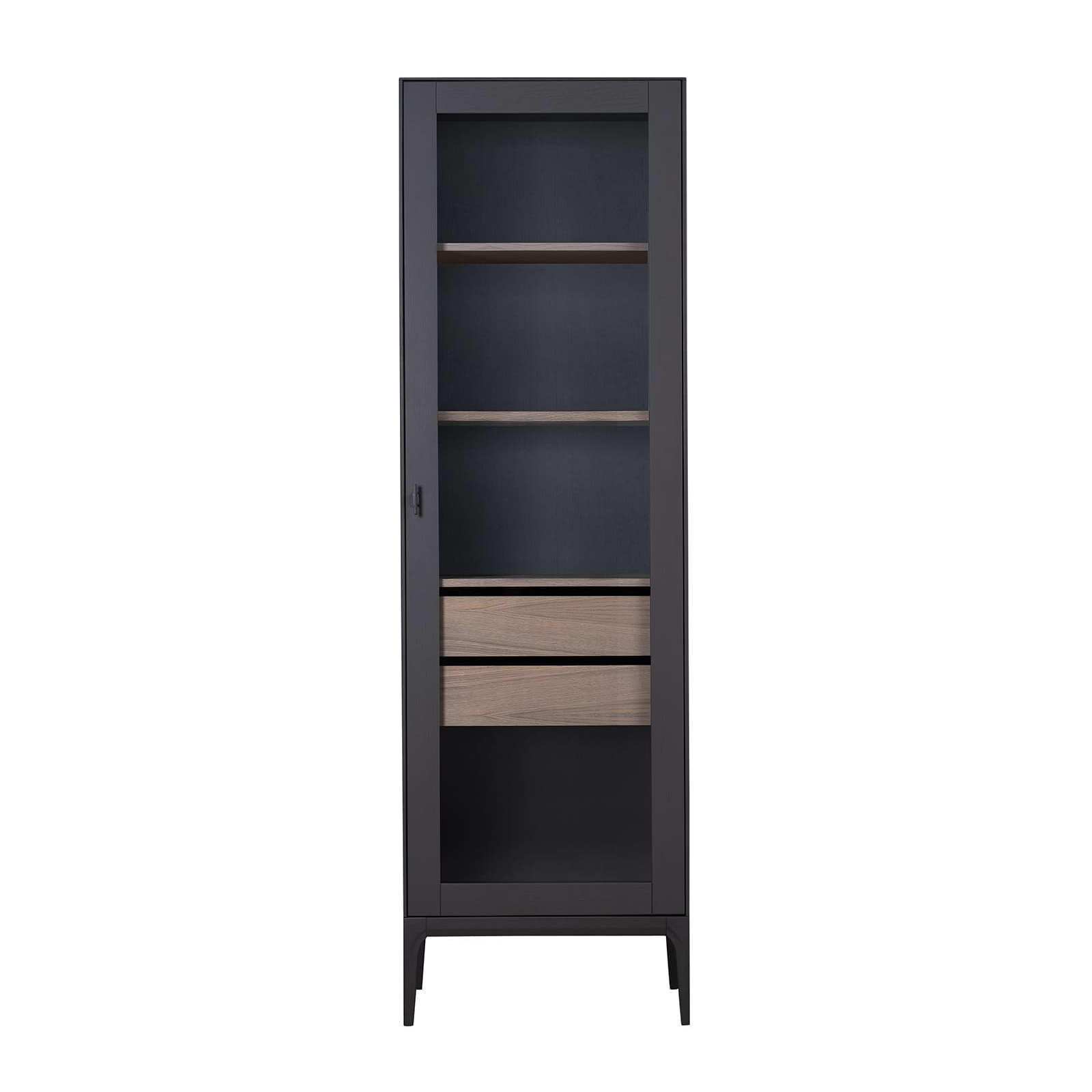 Витрина Timber Верона, однодверная правая, с ящиками, цвет: Мокко, 62х42х204 см (Т-801R/M)Т-801R/M