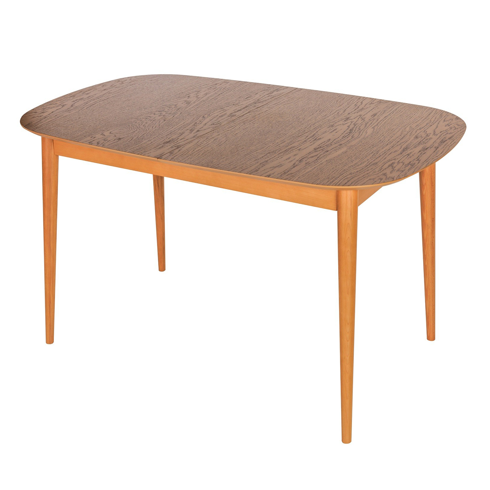 Стол обеденный Vissam Kadis, раскладной, размер 160/225х100х76 см, цвет Дуб натуральный/патина темный орех (22015.01)22015.01