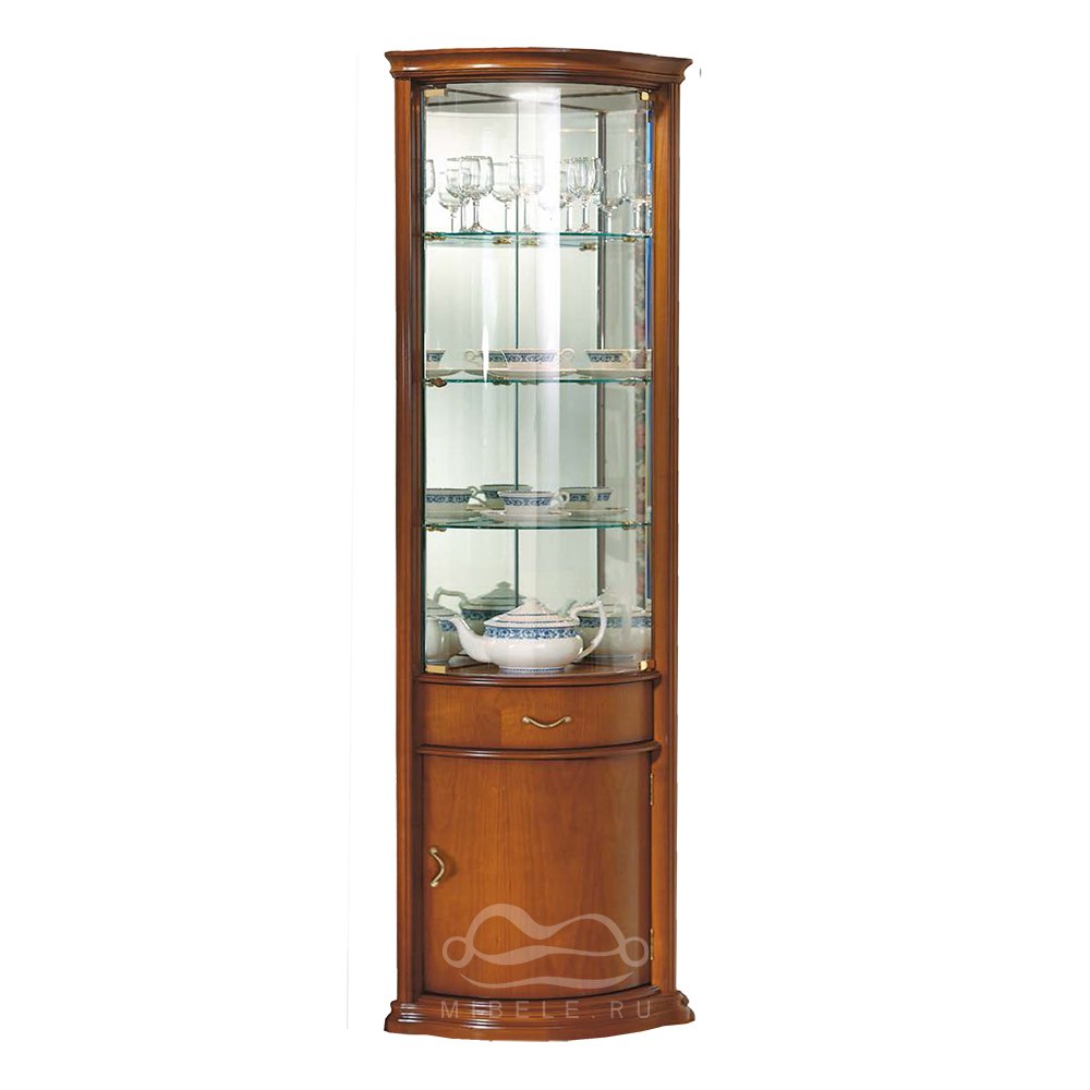 Витрина Disemobel Classic, угловая, с подсветкой, 47x47x206 см (934)934 Витрина Disemobel Classic, угловая, с подсветкой, 47x47x206 см (934)934