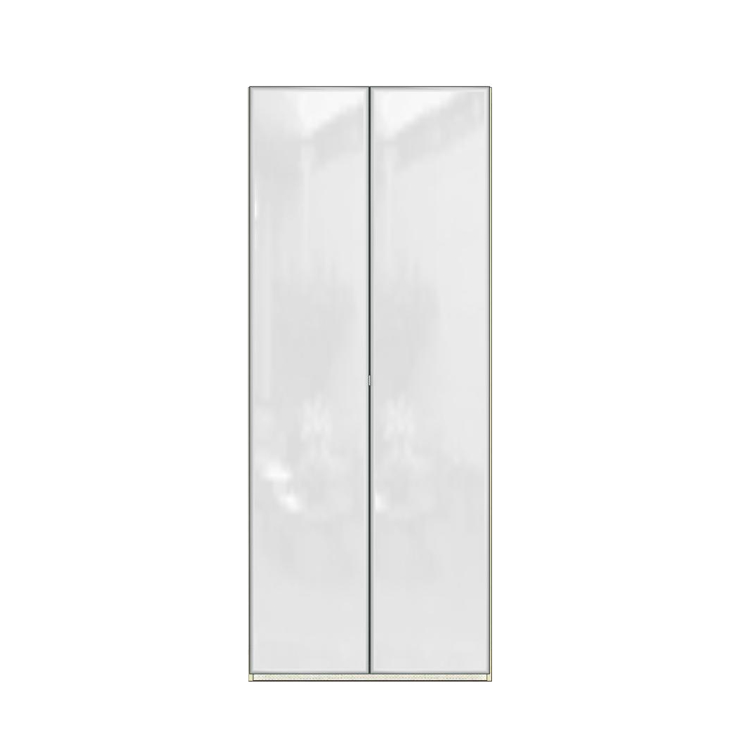 Шкаф платяной Ambra, 2-х дверный, с зеркалами, цвет: янтарная береза, 93x60x228 см (148AR2.04AV)148AR2.04AV