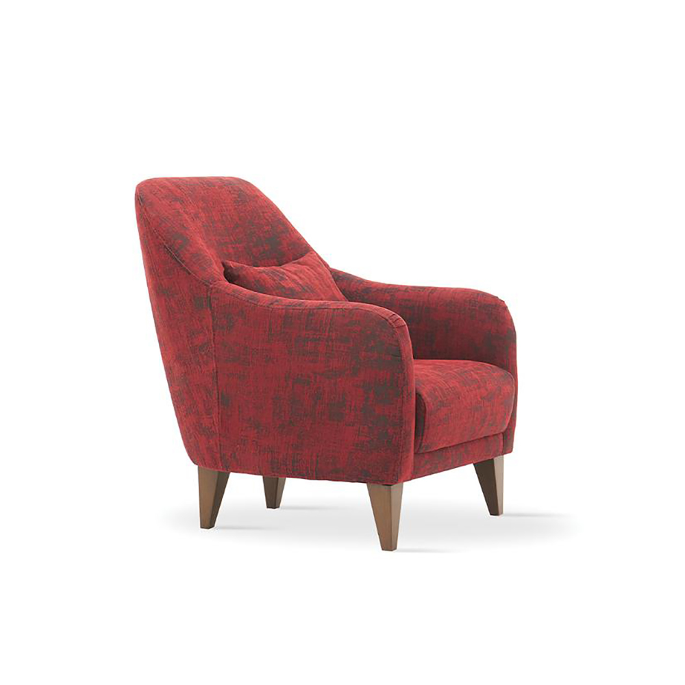 Кресло Enza Home Fiore, ткань 2026-K1-20106 Red, размер 71х98х83 см