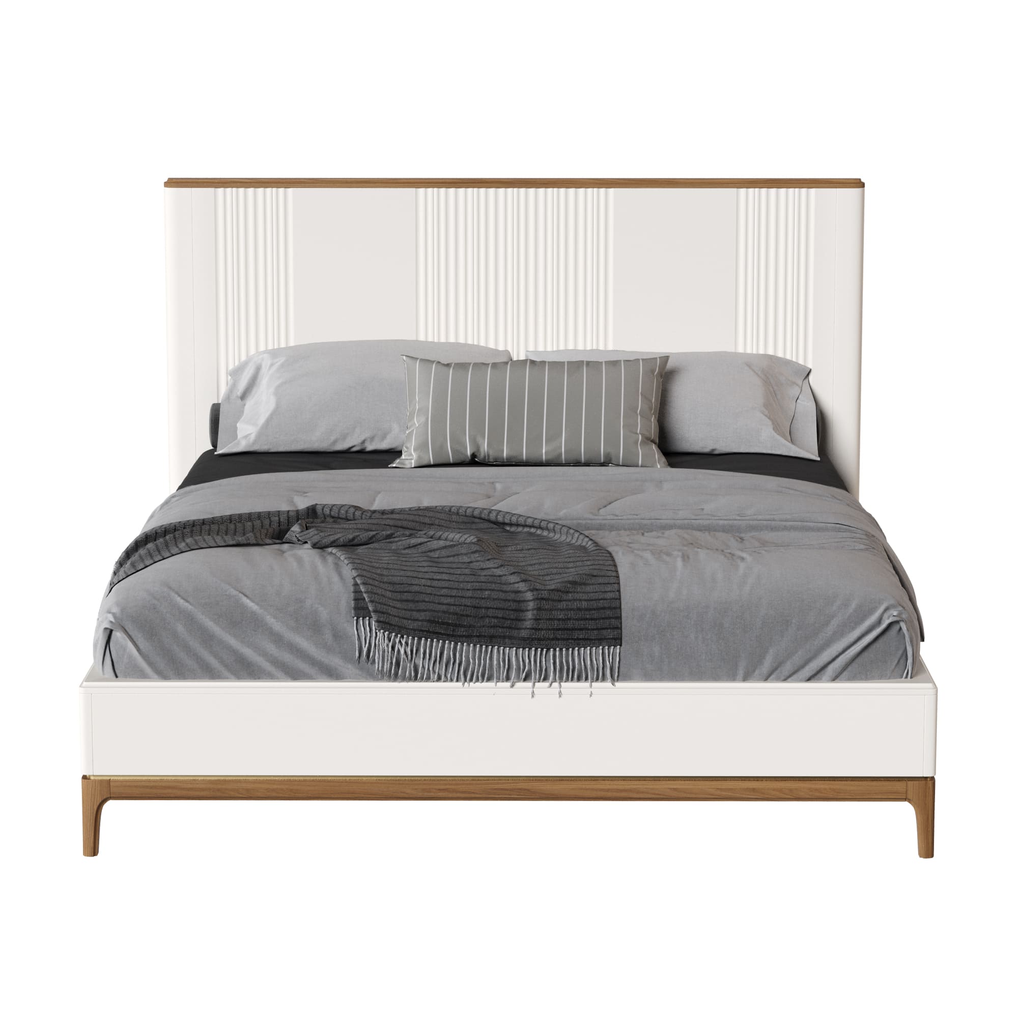 Кровать двуспальная Bari White, 180x200 см, цвет: белый (BR208W)BR208W Кровать двуспальная Bari White, 180x200 см, цвет: белый (BR208W)BR208W