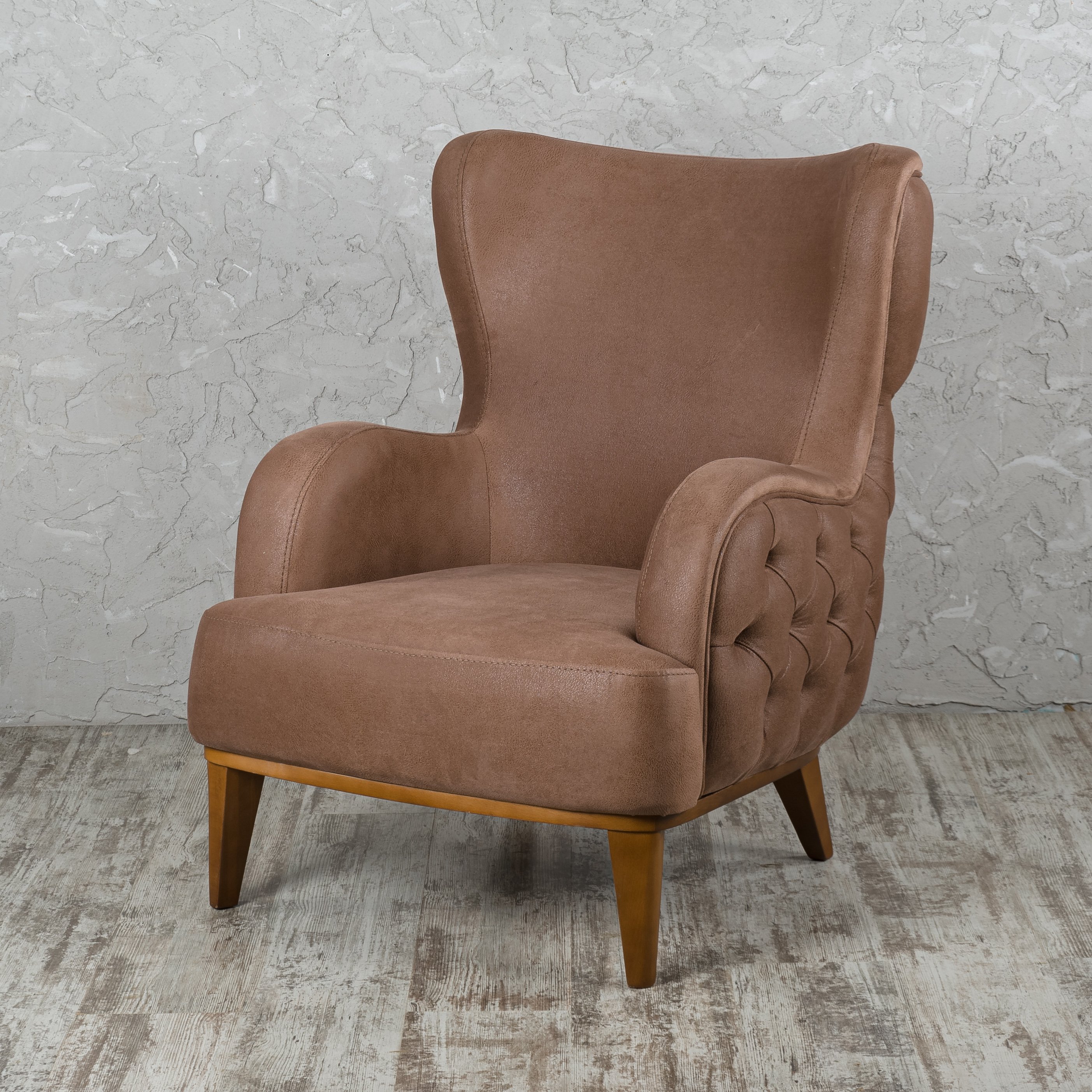 Кресло Lenova Mable, размер 80х75х90, ткань Zegna 04/brown (02196)02196