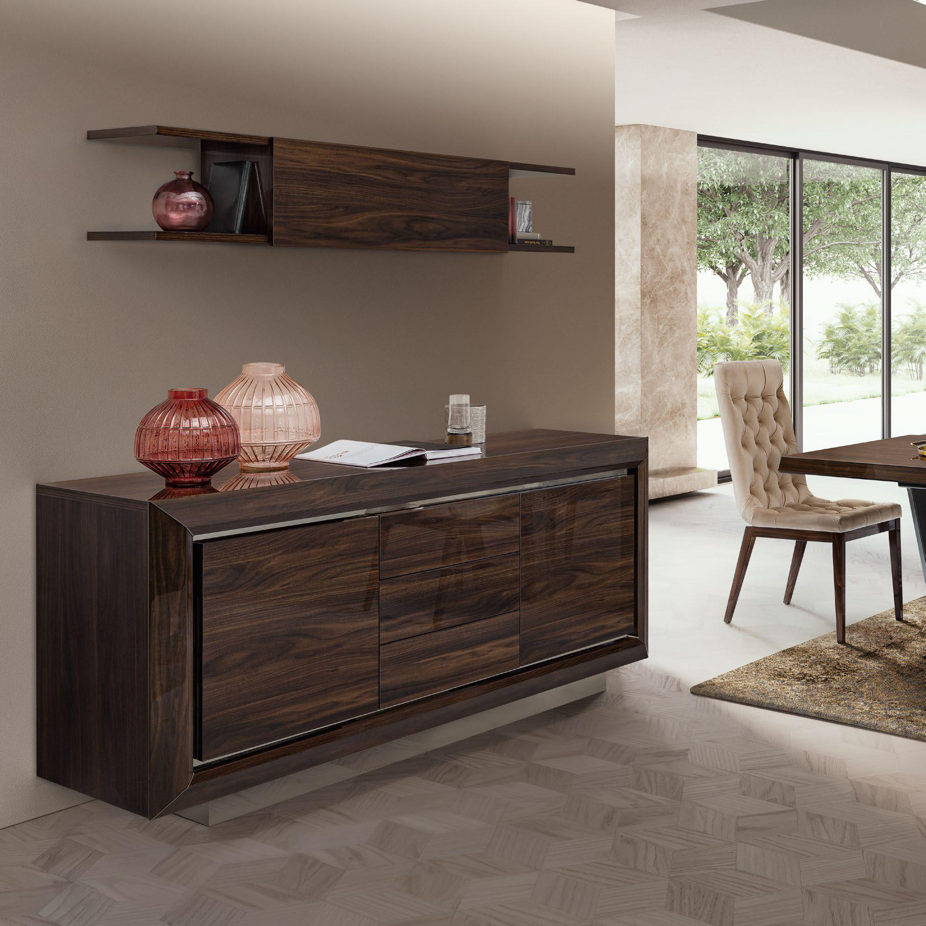 Комод Camelgroup Elite noce patrizio, 3-х дверный с ящиками, цвет: орех patrizio, 189x55x87 см (155BF3.01NP)155BF3.01NP
