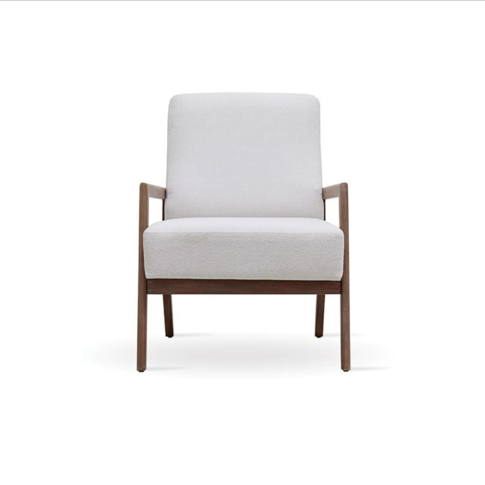 Кресло Enza Home Basel, цвет 2203-K1-15501 White, размер 70х93х93 см