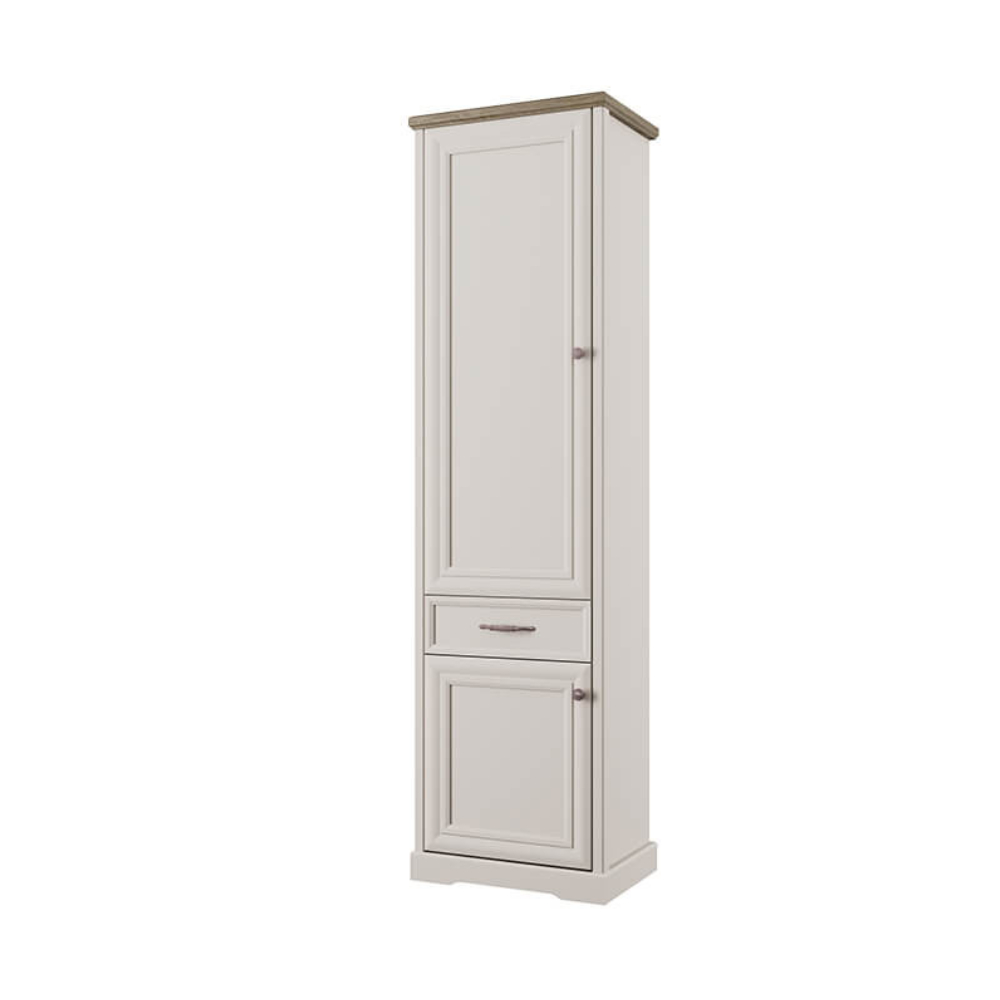 Шкаф Anrex TOSCANA NEW, Цвет ПЕРСИДСКИЙ ЖЕМЧУГ/КАНЬОН, размер 59х39х211 см, (746193)746193