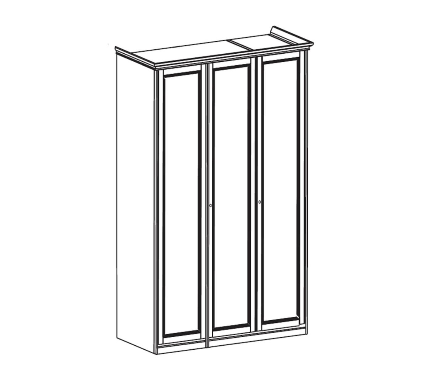 Шкаф платяной Nostalgia, 3-х дверный, низкий, цвет: орех, 149x64x220 см (085AR3.07NO)085AR3.07NO Шкаф платяной Nostalgia, 3-х дверный, низкий, цвет: орех, 149x64x220 см (085AR3.07NO)085AR3.07NO