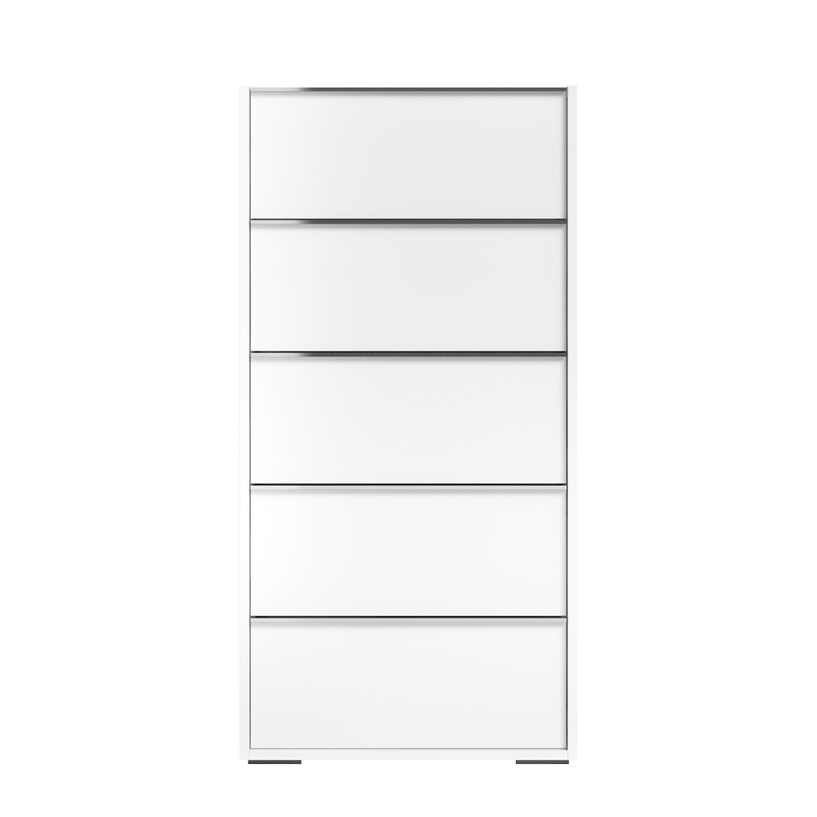 Комод высокий Status Luna, 5 ящиков, цвет White, размер 63x40x127 см (LUBWHCM02)LUBWHCM02