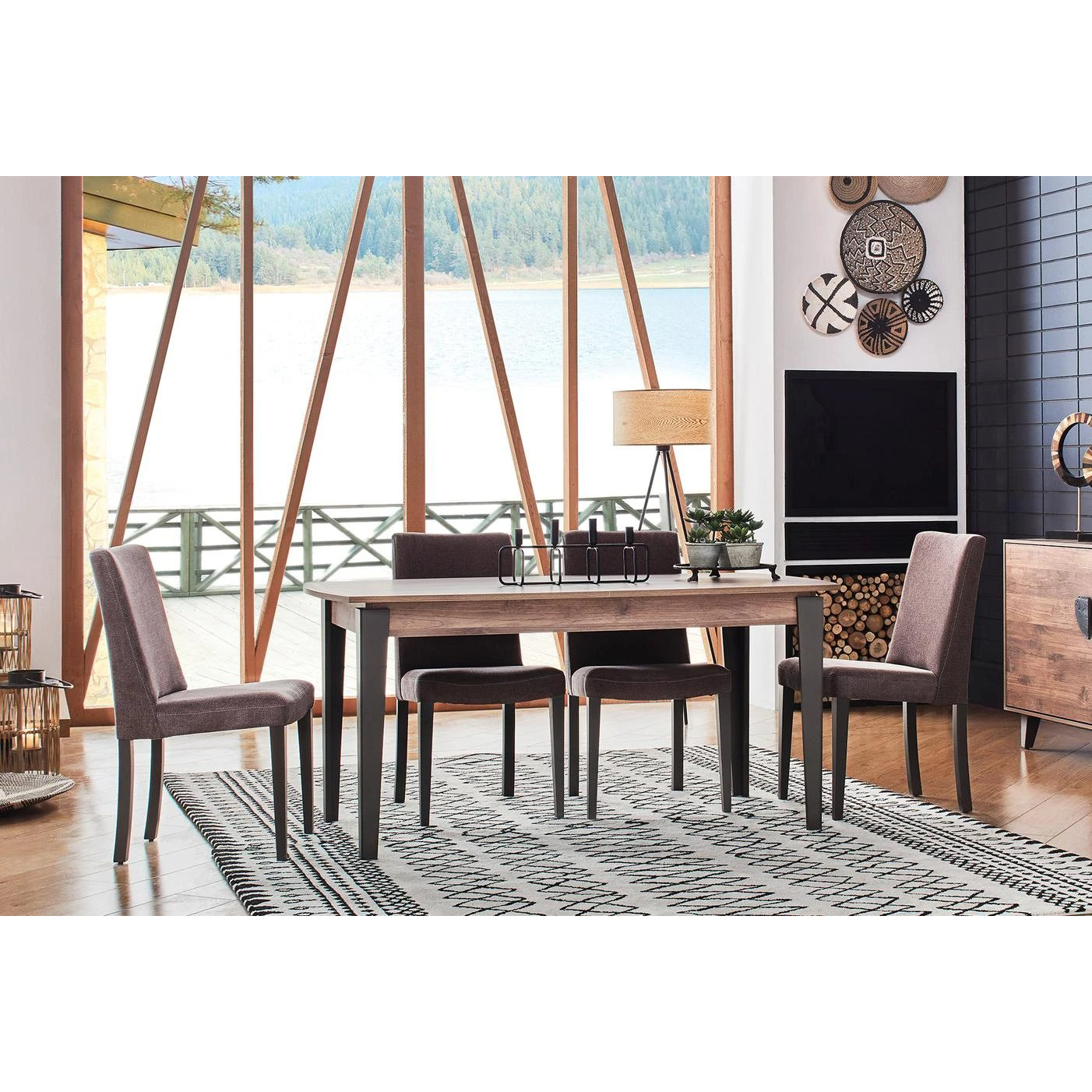 Стол обеденный Enza Home Orlando, раскладной, размер 160(200)х90х76 см (EH20225)EH20225