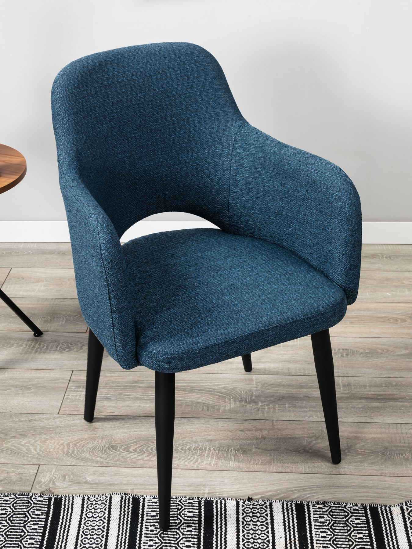 Кресло R-Home Ledger, Сканди, размер 56.5x60.5x87.5 см, цвет: Блю Арт(41012440_БлюАртЧерн)41012440_БлюАртЧерн