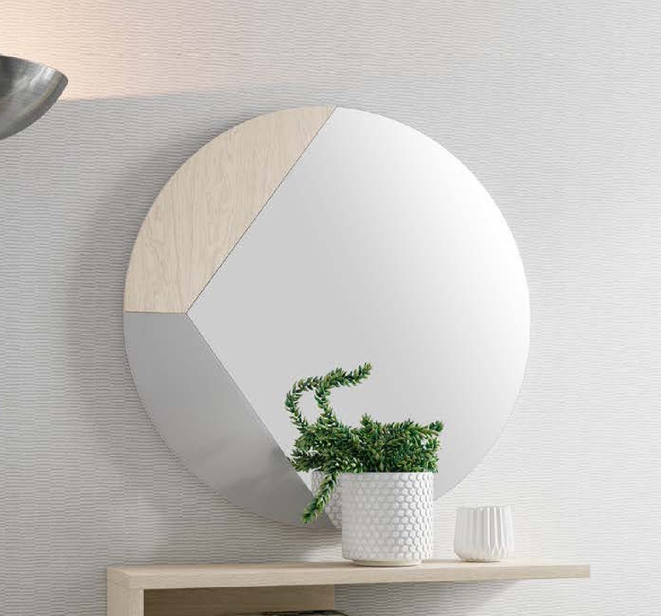 Зеркало с рамой Disemobel Kendra, цвет Polar/Plata-10, размер 75x2x75 см (4024)4024