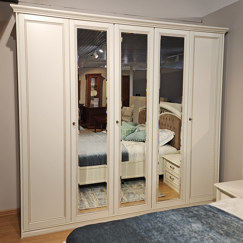 Шкаф платяной Nostalgia Bianco Antico, 5-ти дверный, цвет: белый антик, 243x64x250 см (085AR5.01BA)085AR5.01BA Шкаф платяной Nostalgia Bianco Antico, 5-ти дверный, цвет: белый антик, 243x64x250 см (085AR5.01BA)085AR5.01BA