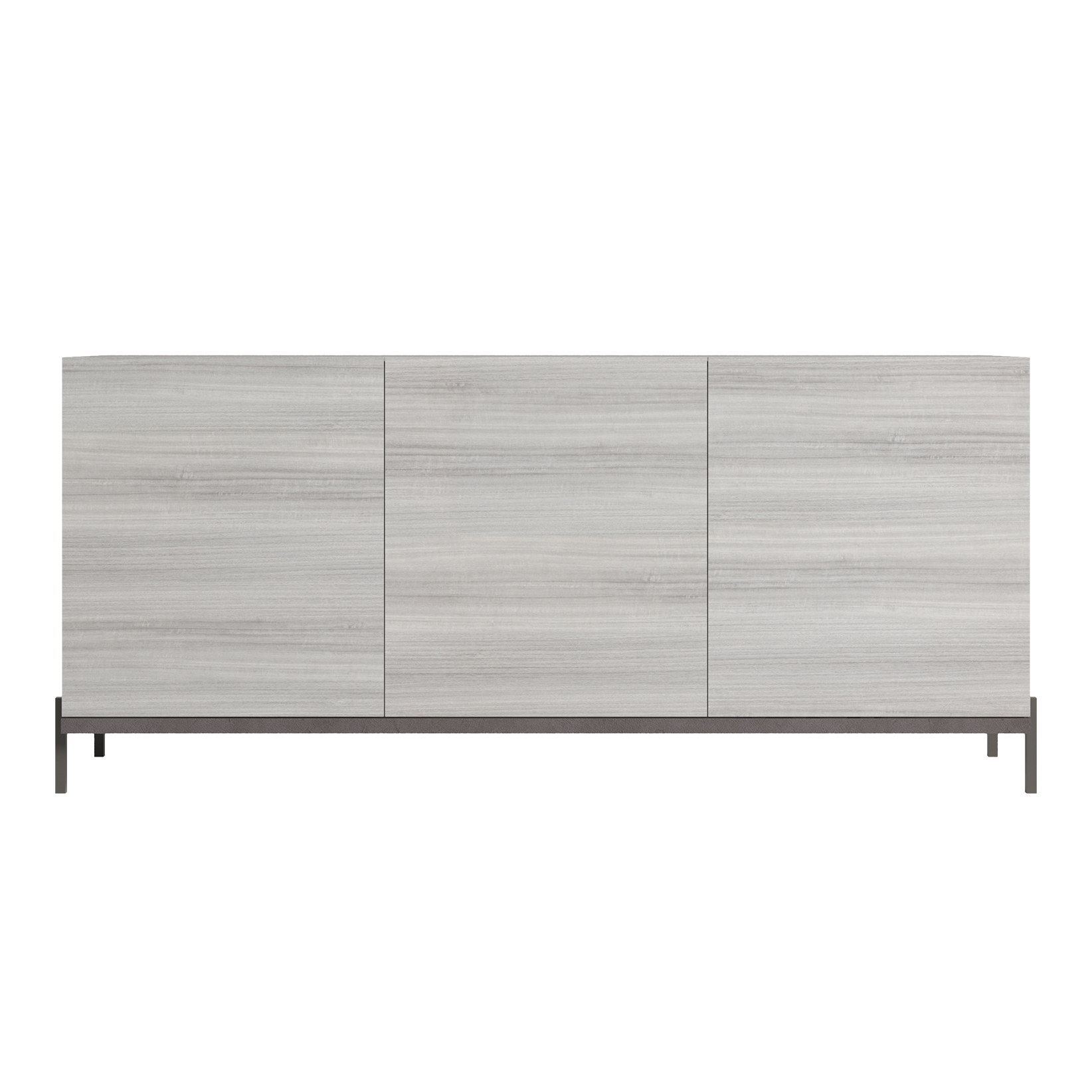 Комод-прилавок Status Mia, трёхдверный, без ручек, цвет Grey, 185x50x83 см (MIDGRB301)MIDGRB301