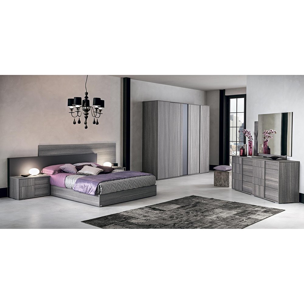 Кровать Status Futura, двуспальная, K.S., 198х203, цвет серый (FUBGRLT04) остаткиFUBGRLT04